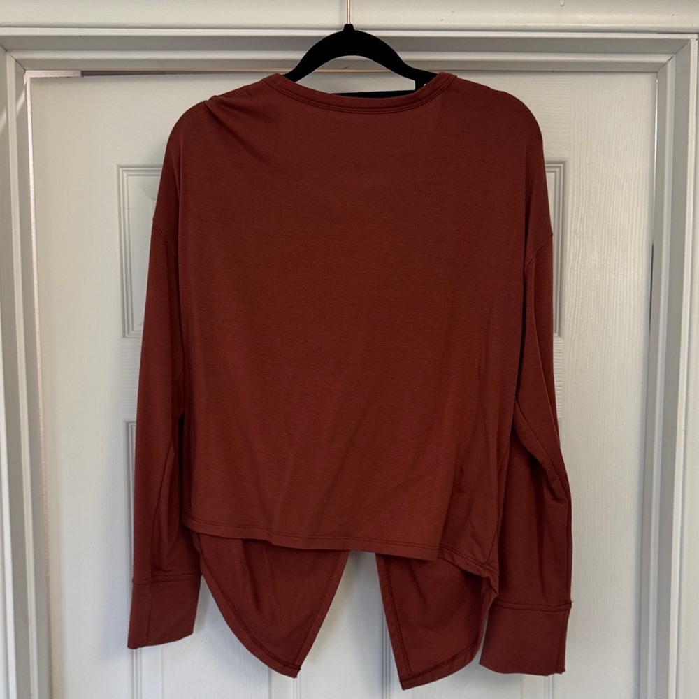 Old Navy Women's Long Sleeve Top - Brick Red